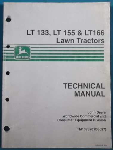 John deere 133 155 - lt-155, lt166